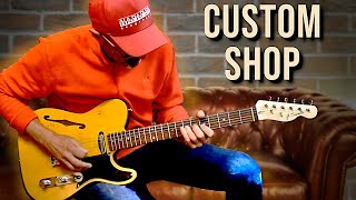 Test Telecaster Thinline fabriquée en stage [upl. by Damalis443]