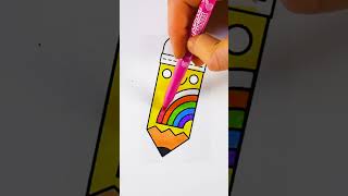 🌈Coloring Page Rainbow Pencil 🖍 coloringpages rainbow pencil [upl. by Osborn983]