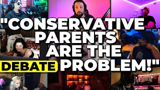 Destiny CALLS OUT Conservative Parents On Recruitment Debate Panel [upl. by Verlie]