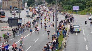 Hamburg Halbmarathon hella 30062024 Landungsbrücken [upl. by Yduj]