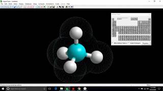 Memodelkan molekul metana menggunakan Hyperchem [upl. by Tallia]