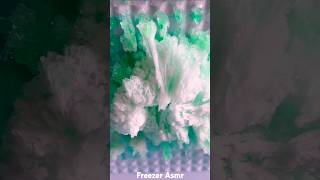 Green freezer frost ice eating asmr [upl. by Eelac]