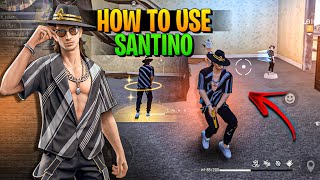 TOP 10  SECRET USE  OF SANTINO 😱  FREE FIRE BEST CHARACTER [upl. by Kore]