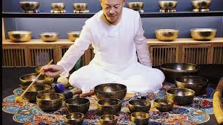 Tibetan Healing Bowls Harmonizing Your Bodys Energy Fieldsingingbowlmeditationmusic [upl. by Yorled]