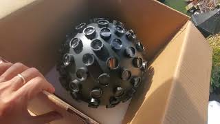 unbox Chauvet DJ Rotosphere HP RGBW  CMYO LED DMX Rotating Mirror Ball Simulator [upl. by Laris]