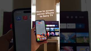 How to Screen Mirror iPhone to Sony TV [upl. by Notsek]