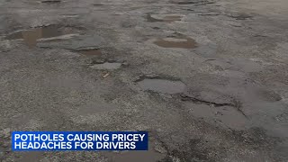 Pothole season can cause expensive damage to cars across Chicago area  How to report them [upl. by Eileen]