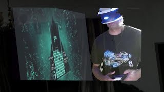 Microsoft HoloLens my hologram delivers 1st AR Tetris Effect PlayStation VR review [upl. by Cissie]