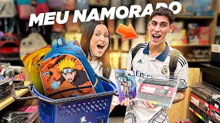 COMPRANDO MATERIAL ESCOLAR 2025 PRO MEU NAMORADO [upl. by Nigem261]