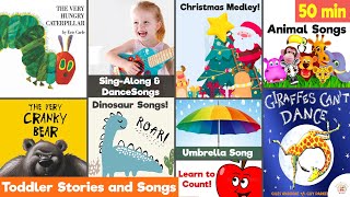 50 Min Preschool Dance Songs Music for Toddlers SingAlong Best Childrens Stories amp Nursery Rhymes [upl. by Dylana625]