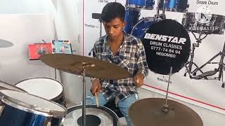 ඩ්‍රම්ස් මුලසිට පුහුණුව Benstar Drum Class Negombo 0777 74 84 94 benstar class drums music [upl. by Vassell]