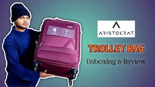 Aristocrat Trolley Bag UNBOXING [upl. by Bendicty489]