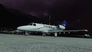 MSFS2020 Cessna Citation CJ4  Landing at Innsbruck Airport [upl. by Padegs]