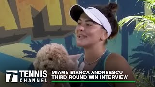 Bianca Andreescu 2023 Miami Third Round Win Interview [upl. by Mable]