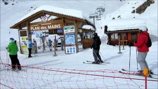 Skiing to Meribél Mottaret Les 3 Vallées [upl. by Enilreug]