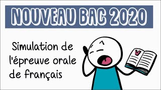 Simulation de lépreuve orale de français du baccalauréat EAF [upl. by Adnirol960]