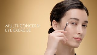 MULTICONCERN EYE EXERCISE WITH EYE CONTOUR CREAM SUPREME  CLÉ DE PEAU BEAUTÉ [upl. by Aisetal934]