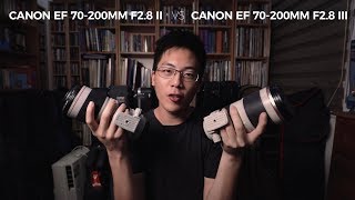 Canon EF 70 200 F2 8 II vs III Which should you buy [upl. by Neiluj]