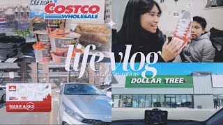 Grocery Haul Costco Dollar Tree  Car wash Life in Canada 🇨🇦 Life Vlog 8 [upl. by Nedmac753]