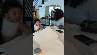 😆Singing to baby boy and he’d rather watch MRS RACHEL 😭🤣 shorts shortvideo baby [upl. by Aillij813]