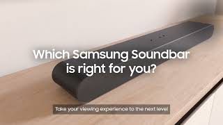 Find The Best Soundbar For You  Soundbar Range Explained  Samsung UK [upl. by Chabot]