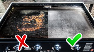 Clean your Blackstone Griddle in less than 3 minutes [upl. by Nabois301]