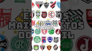 ESCUDOS MAIS BONITOS DO BRASIL curiosidadesfutebol futebol flamengo brasileirão neymar [upl. by Namaan]