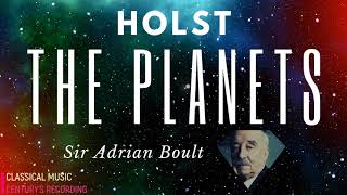 Holst  The Planets Op32 Full Jupiter Mars Venus   P° Century’s record  Sir Adrian boult [upl. by Acnayb663]