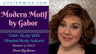 CysterWigs Wig Review Modern Motif by Gabor Color GL2931SS Shaded Rusty Auburn S5E626 2017 [upl. by Ozan]