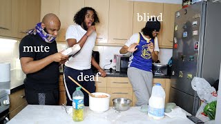 DEAF MUTE AND BLIND BAKING TIKTOK TREND [upl. by Durant137]