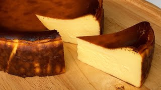 Basque Burnt Cheesecake Recipe  Smooth amp Gooey Center [upl. by Partridge]