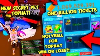 GETTING THE NEWEST SECRET PET TOPHATS HATCHED ALL NEW LEGENDARY PETS PLUS 1K ROBUX GIVEAWAY  BGS [upl. by Hathcock]