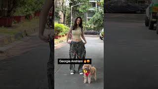 Georgia Andriani🔥😍 papped in Bandra Today georgiaandriani viralshortvideo bollywoodcelebritynews [upl. by Asilej]