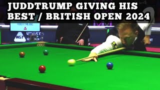 Snooker British open 2024  juddtrump giving his best performance [upl. by Kciwdahc]