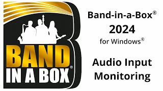 BandinaBox® 2024 Audio Input Monitoring [upl. by Elleiad]