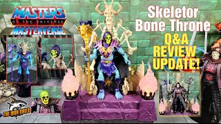 MOTU Masterverse Skeletor Bone Throne Part 2 QampA Update and Parts Swapping [upl. by Alyam]