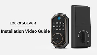 LOCKampSOLVER E02 Smart Fingerprint Lock Installation Guide Video [upl. by Latrell954]