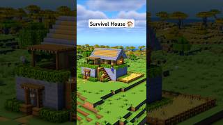 Minecraft Easy Survival House 🏠 minecraft [upl. by Lua]