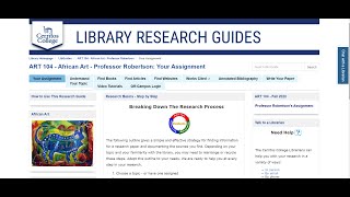 Intro to Research Guide Art 104 [upl. by Lrig574]