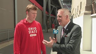 Quarterback Devin Brown  2023 Ohio State Spring Game [upl. by Emelyne]