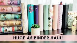 Huge A5 Binder Haul amp Comparison [upl. by Ecaj]