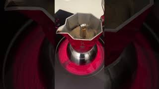 Watch How Coffee Brews in Moka Pot Satisfying Hiss amp Fill [upl. by Aralomo758]