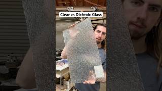 Clear vs Dichroic Glass jbarts glassart dichroicglass [upl. by Hayward845]