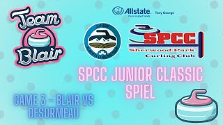 SPCC U20 Bonspiel  Blair vs Desormeau [upl. by Sanford]