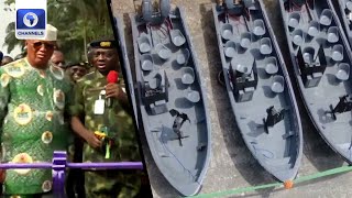 CNS Ogalla Gov Eno Commission Gun Boats For The Nigeria Navy  LIVE [upl. by Orlov]