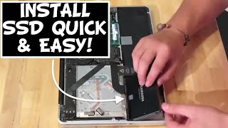 How to Install SSD in 2012 MacBook Pro Fast amp Easy [upl. by Ahsinel]