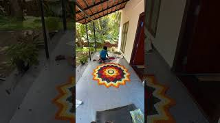 Pookkalam rangoli [upl. by Sharos]