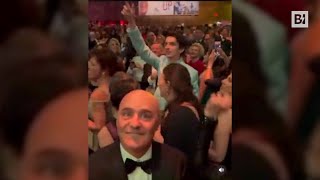 RanieriZingaretti i divi italiani scatenati alla festa degli Oscar [upl. by Asserrac]