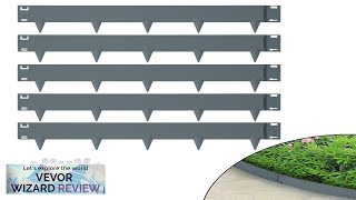 VEVOR Steel Landscape Edging 5pack Steel Garden Edging Borders 39quot L x Review [upl. by Cosimo]