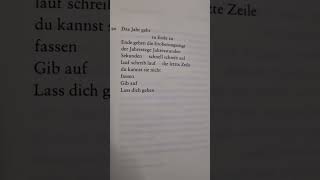 Gedicht zum Jahresabschluss [upl. by Meesaw]